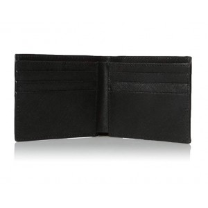 [優質小牛皮] Calvin Klein Saffinao Leather Slim Wallet / Black  